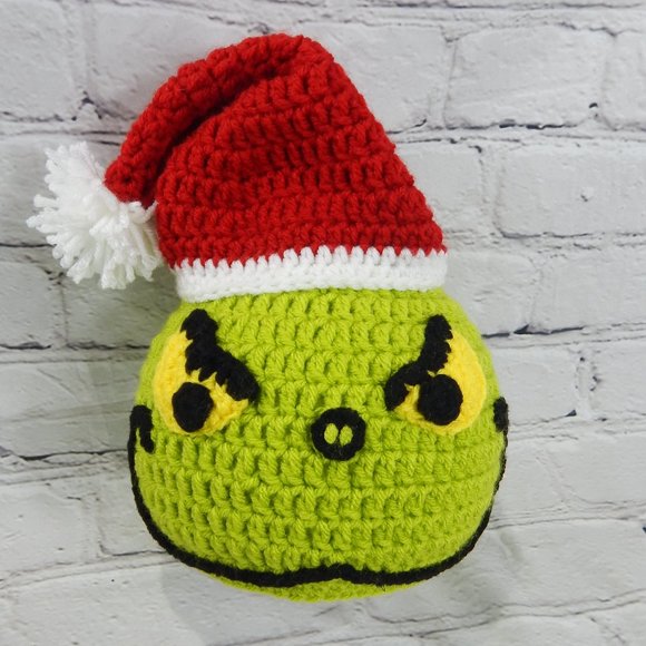 The Grinch Crocheted Handmade Beanie - Picture 5 of 6
